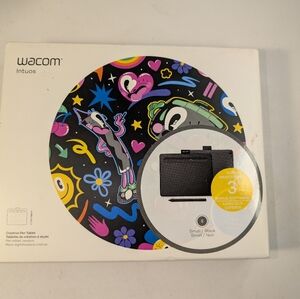 Wacom Intuos Small Lightly Used Graphic Drawing Tablet - Black